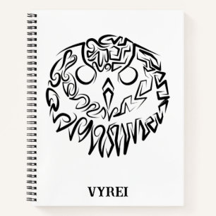 Zwart-witte tribaal notitieboek