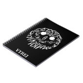 Zwart-witte tribaal notitieboek (Linkerzijde)