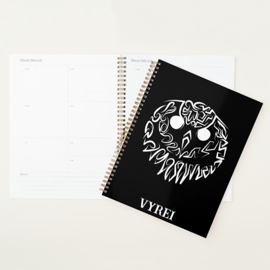 Zwart-witte tribaal planner (Display)