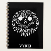 Zwart-witte tribaal planner (Voorkant)