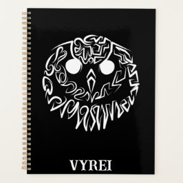 Zwart-witte tribaal planner