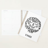 Zwart-witte tribaal planner (Display)