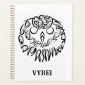 Zwart-witte tribaal planner (Voorkant)