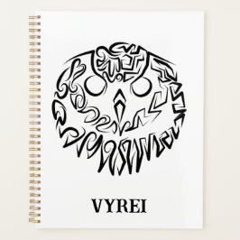 Zwart-witte tribaal planner