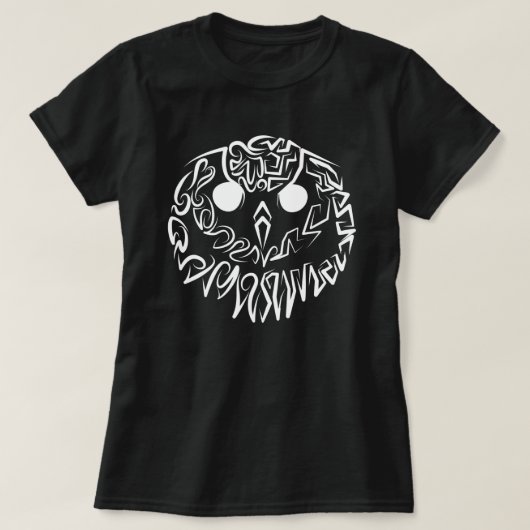 Zwart-witte tribaal t-shirt (Design voorkant)