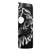 Zwart-witte tribaal thermosbeker (Geroteerd rechts)