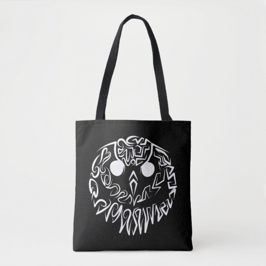Zwart-witte tribaal tote bag (Voorkant)