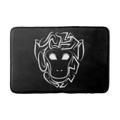 Zwart-witte tribale aap badmat (Voorkant)