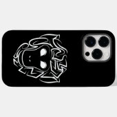Zwart-witte tribale aap Case-Mate iPhone case (Achterkant (horizontaal))