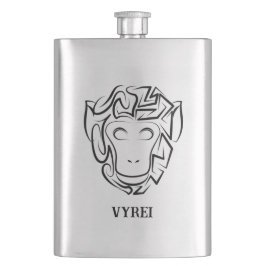 Zwart-witte tribale aap flacon