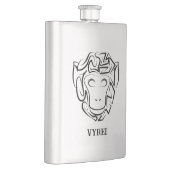 Zwart-witte tribale aap flacon (Rechts)