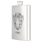 Zwart-witte tribale aap flacon (Links)