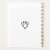 Zwart-witte tribale aap planner (Achterkant)