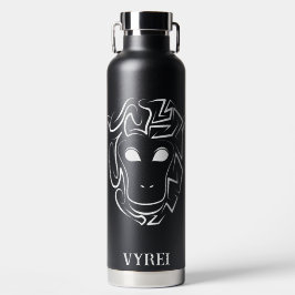 Zwart-witte tribale aap waterfles