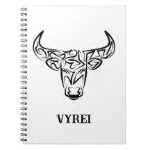 Zwart-witte tribale bull / Ox