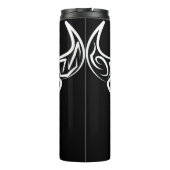 Zwart-witte tribale bull / Ox Thermosbeker (Achterkant)