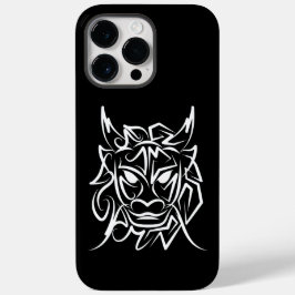 Zwart-witte tribale draak Case-Mate iPhone 14 pro max hoesje