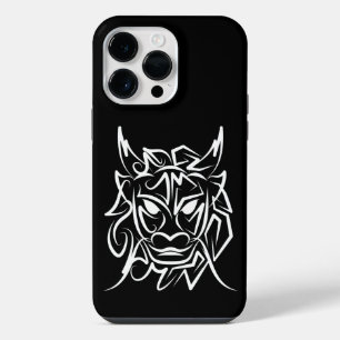 Zwart-witte tribale draak iPhone 14 pro max hoesje