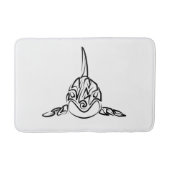 Zwart-witte tribale orca badmat (Voorkant)