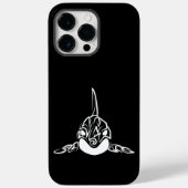 Zwart-witte tribale orca Case-Mate iPhone case (Achterkant)