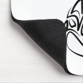 Zwart-witte tribale orca muismat (Hoek)