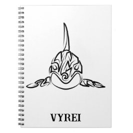 Zwart-witte tribale orca notitieboek