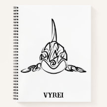 Zwart-witte tribale orca