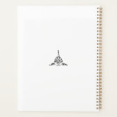 Zwart-witte tribale orca planner (Achterkant)