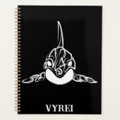 Zwart-witte tribale orca planner (Voorkant)