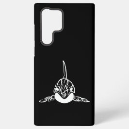 Zwart-witte tribale orca samsung galaxy hoesje