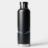 Zwart-witte tribale orca waterfles (Links)