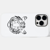 Zwart-Witte Tribale Tijger Case-Mate iPhone Case (Achterkant (horizontaal))