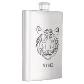 Zwart-witte tribale tijger flacon (Rechts)