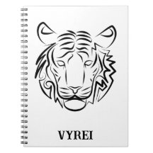 Zwart-witte tribale tijger