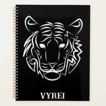 Zwart-witte tribale tijger