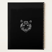 Zwart-witte tribale tijger planner (Achterkant)