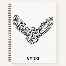 Zwart-witte tribale vliegende hond