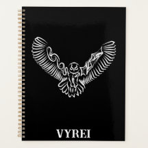 Zwart-witte tribale vliegende hond