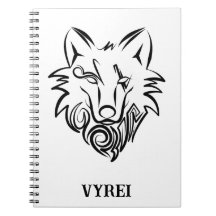 Zwart-witte tribale Wolf