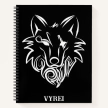 Zwart-witte tribale Wolf