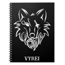 Zwart-witte tribale Wolf