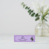 Zwart-witte trommel mini visitekaartje (Staand voorkant)