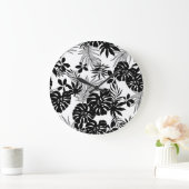 Zwart-witte tropen: Silhouetted Natuur Grote Klok (Huis)