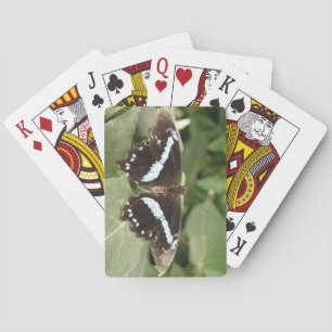Zwart-witte tropische vlinderspeelkaarten pokerkaarten