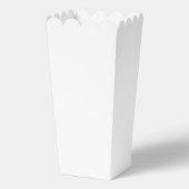 Zwart-witte trouwpopcorncadeaudoos bedankdoosjes (Achterkant)