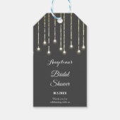 Zwart Witte Trouwslingers  Cadeaulabel (Voorkant)