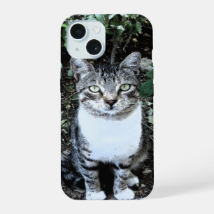 ZWART-WITTE TURKSE KAT RONIN iPhone 15 CASE