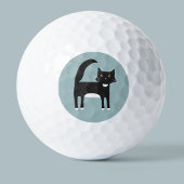 Zwart-witte Tuxedo Cat Golf Balls Golfballen