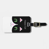 Zwart & Witte Tuxedo Kat Bagagelabel (Voorkant horizontaal)