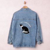 Zwart & Witte Tuxedo Kat Persoonlijk Denim Jacket (Hangar)